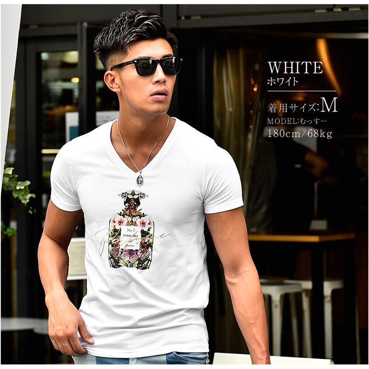 Tシャツ メンズ 花柄 半袖 半袖tシャツ カットソー おしゃれ お洒落 タイト 香水 細め お兄系 白 ホワイト 黒 ブラック コットン ストリート 春 春服 春物 Joker By Evergreen 通販 Paypayモール