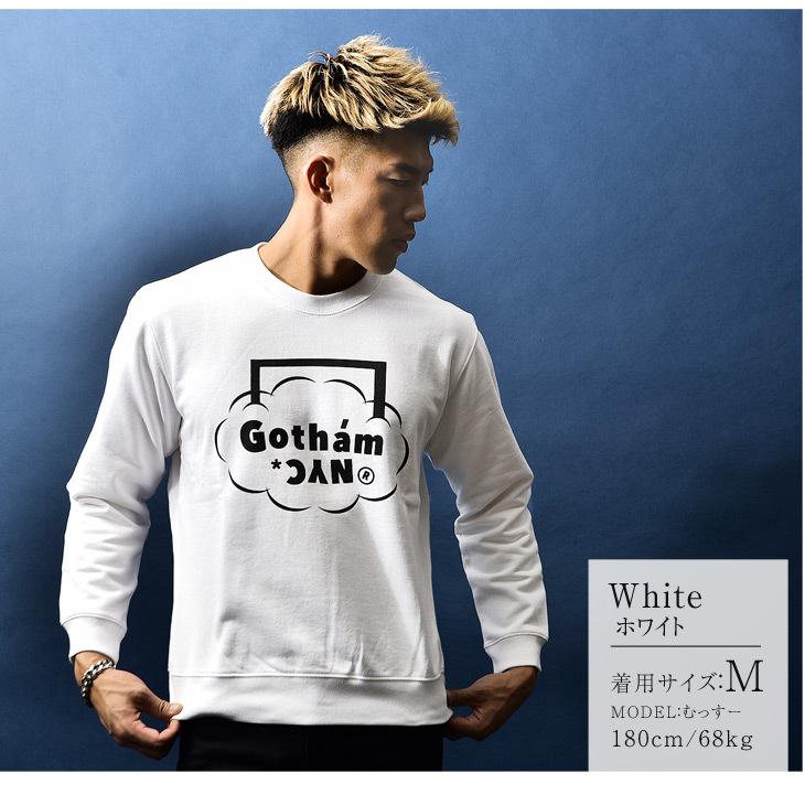 Gotham Nyc ゴッサム エヌワイシー トレーナー メンズ ブランド 長袖 長袖tシャツ カットソー ロンt ストリート ストリートファッション バックプリント 黒 Joker By Evergreen 通販 Paypayモール