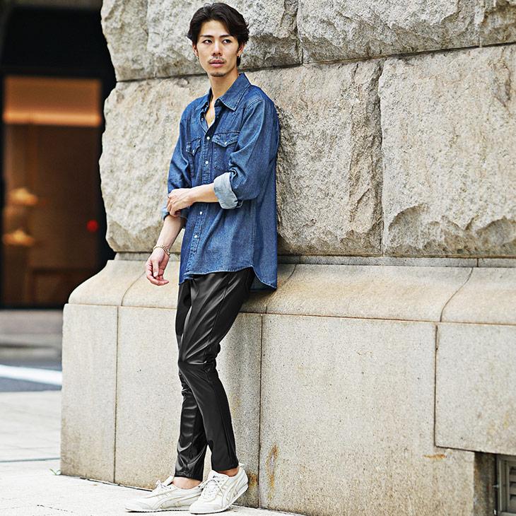 joker（ジョーカー） ジョガーパンツ メンズ フェイクレザー