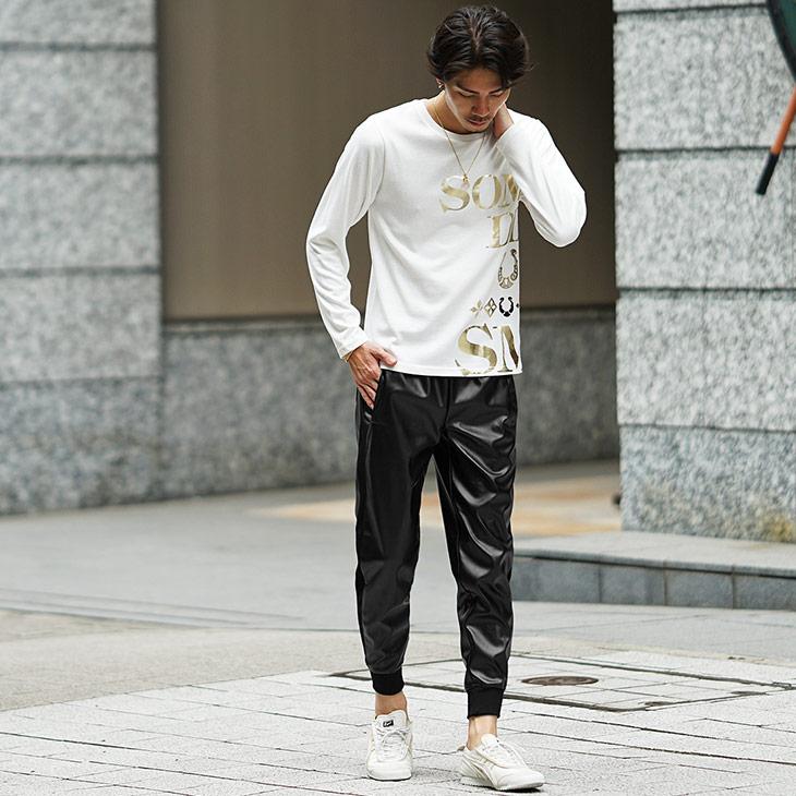 joker（ジョーカー） ジョガーパンツ メンズ フェイクレザー