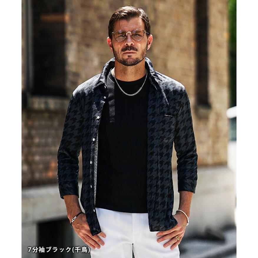 SOMEDIFF（サムディフ） イタリアンカラー シャツ メンズ 長袖