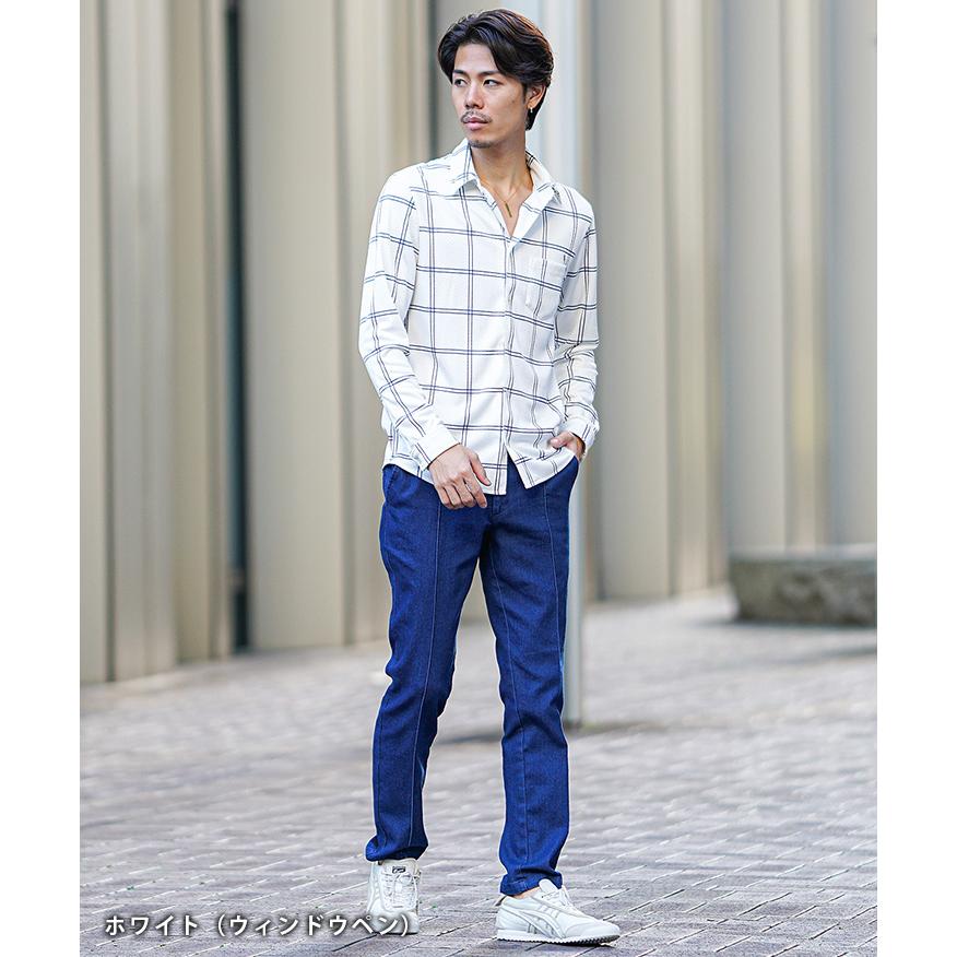 未使用　メーカーズシャツカマクラ　Texteg イタリア製ジニョーネ　フランネル SOMEDIFF（サムディフ） イタリアンカラー シャツ メンズ 長袖