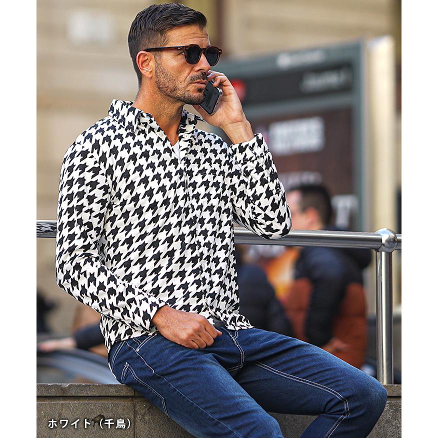 SOMEDIFF（サムディフ） イタリアンカラー シャツ メンズ 長袖