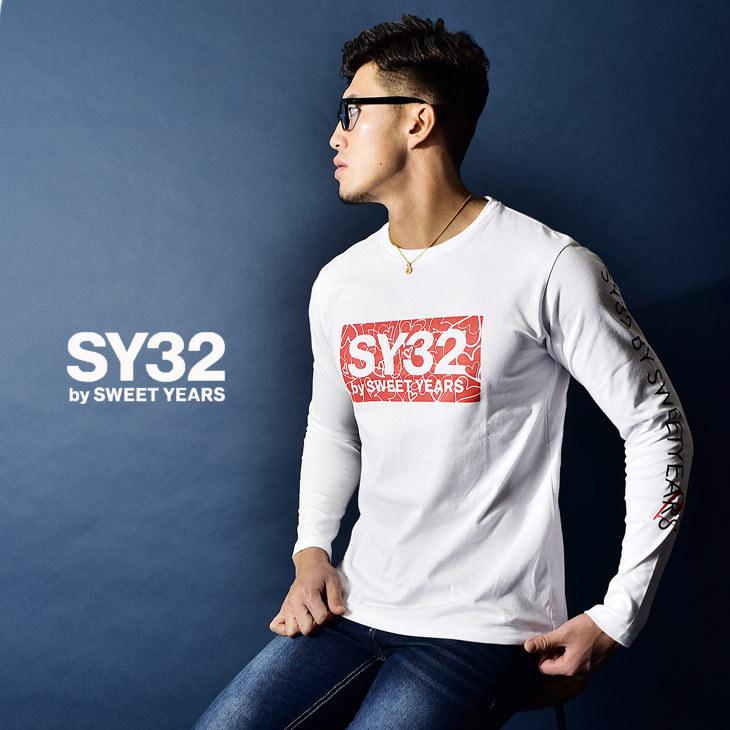 Sy32 By Sweet Years Tシャツ メンズ 長袖 ブランド ストリート ロゴ ハート シンプル 白 ホワイト 赤 レッド 黒 ブラック 大きいサイズ Ll Xl 春 春服 春物 Joker By Evergreen 通販 Paypayモール