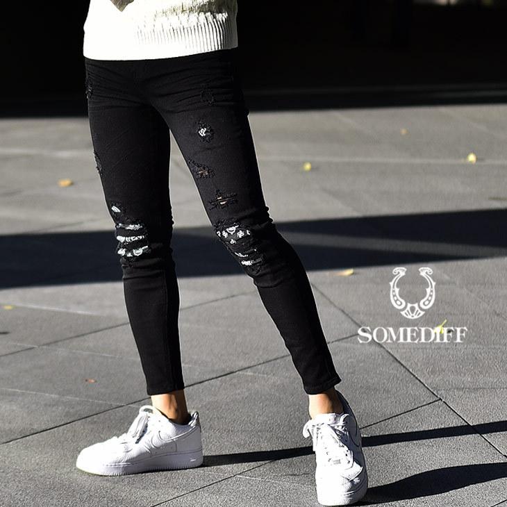 モール 擬人化 メンダシティ 柄 スキニー メンズ Aporia Jp