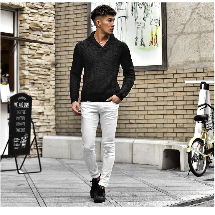 シリとした ニット お洒落 オシャレ 30代 40代 Joker By Evergreen 通販 Paypayモー メンズ ニットセーター ショールカラー ショールニット ニットカーディガン 長袖ニット ホワイト ブラック ベージュ レッド がプラスさ