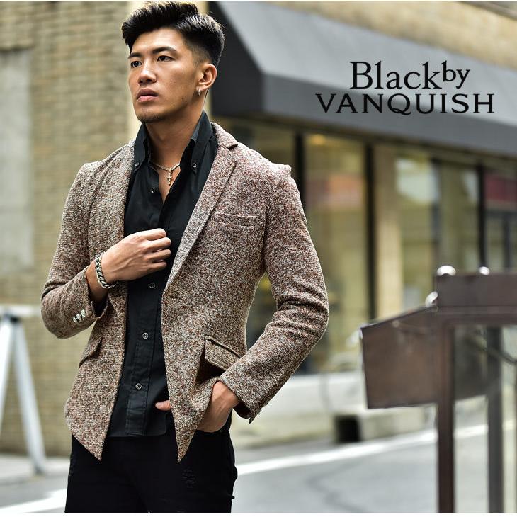 BLACK by VANQUISH ストレッチ ジャケット テーラード