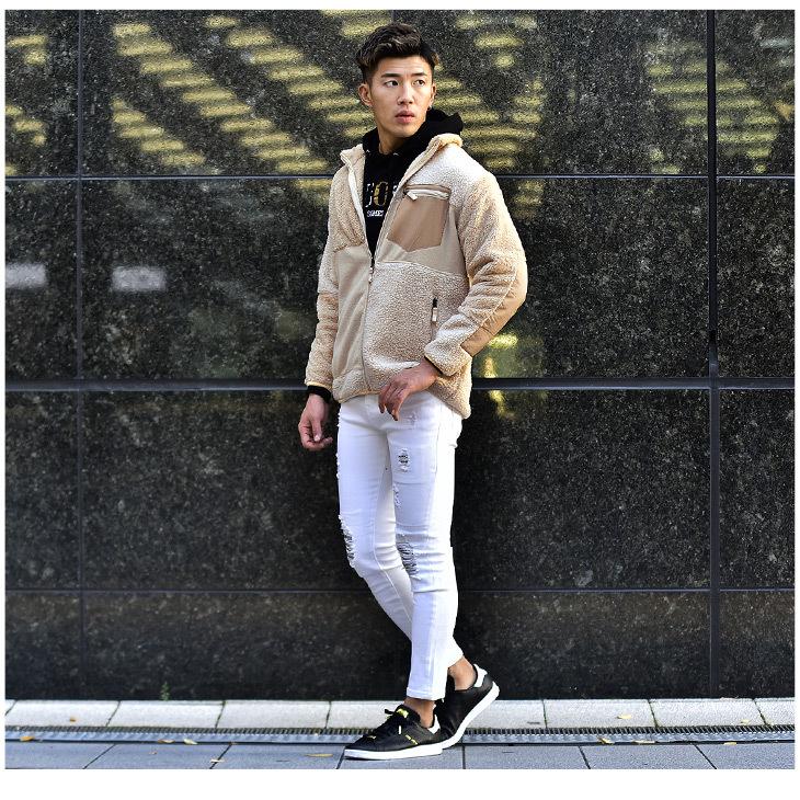 ジャケット メンズ ボア アウター ボアジャケット ブルゾン ファッション 服 トレンド お洒落 オシャレ カジュアル 黒 ブラック ファー 黒 ブラック Joker By Evergreen 通販 Yahoo ショッピング