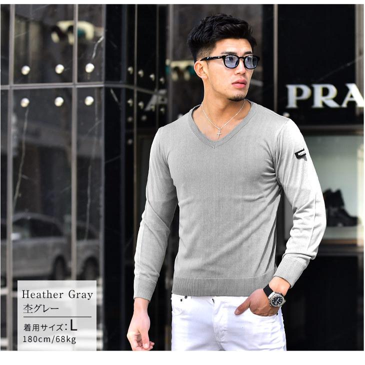 春 ニット メンズ 春ニット Vネック 長袖ニット 薄手 セーター ニットセーター 白 ホワイト 黒 ブラック 春 春服 春物 長袖 ちょいワル Somediff サムディフ 649 Joker By Evergreen 通販 Yahoo ショッピング