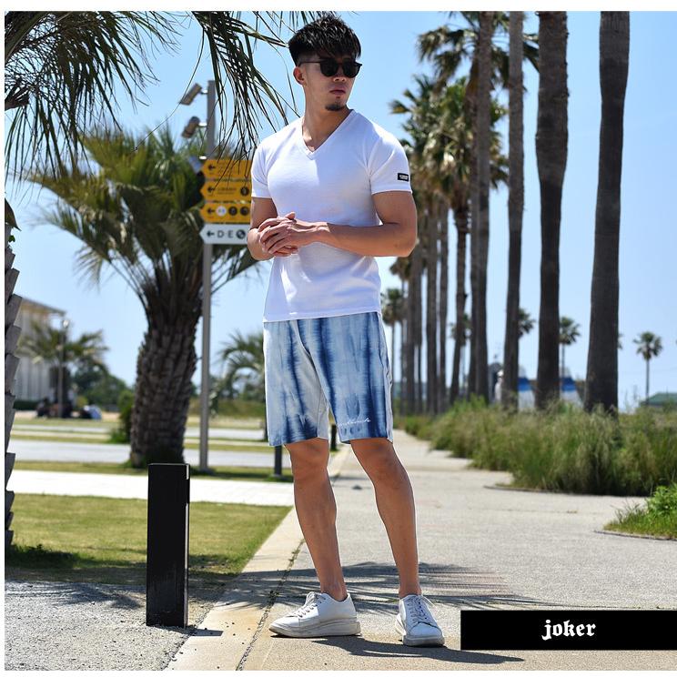 ハーフパンツ メンズ 短パン ショートパンツ ショーツ スウェットパンツ ブルー 白 青 ホワイト スポーツ 部屋着 細身 ストレッチ 大きいサイズ 春 春服 春物 Joker By Evergreen 通販 Yahoo ショッピング