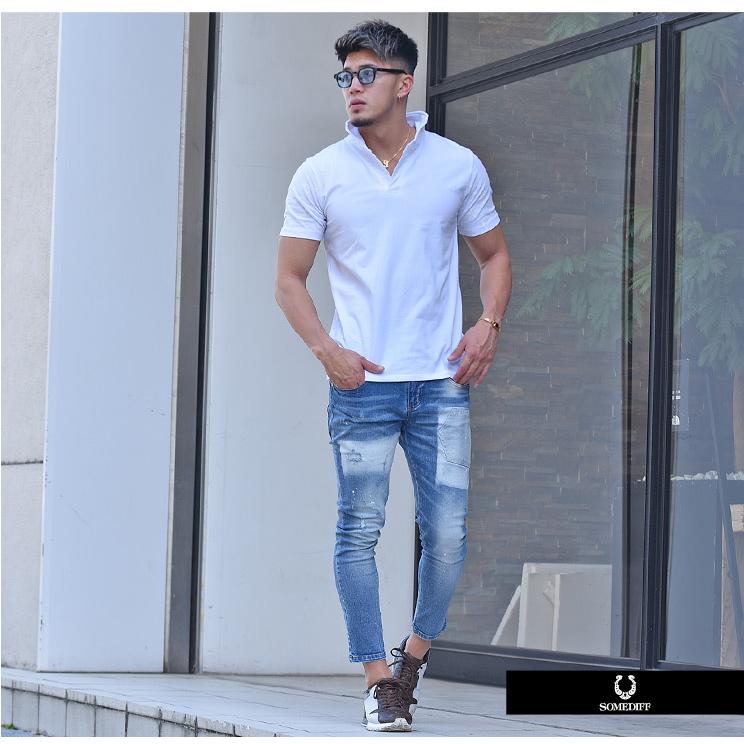 希望者のみラッピング無料 アンクルパンツ メンズ デニム ジーパン ジーンズ アンクルデニム スキニーパンツ スキニーデニム アンクル丈 ストレッチ 伸縮 大人 Somediff Smdf サムディフ7 590円 Aynaelda Com