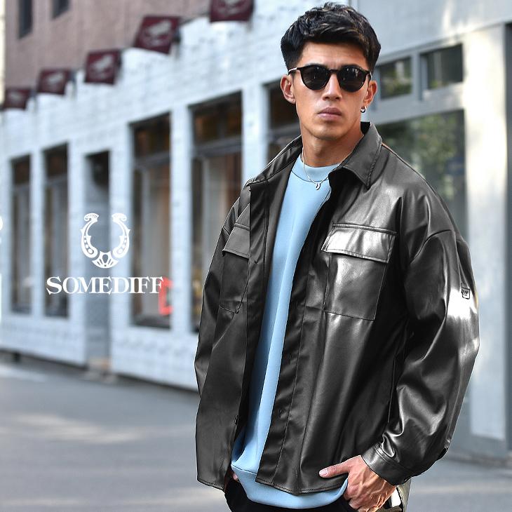 シャツ レザーシャツ メンズ シャツ 長袖 オーバーサイズ シャツ ジャケット Pu 大きいサイズ ビックシルエット ブラック 春 春服 春物 春新作 M L Xl Joker By Evergreen 通販 Yahoo ショッピング