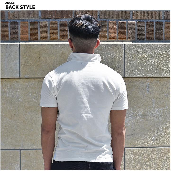 ブランド ポロシャツ メンズ 半袖 半袖ポロシャツ シャツ 白 黒 キレイ目 スタンドカラー ワイドカラー おしゃれ 大きいサイズ Ll Xl Xxl 652 Joker By Evergreen 通販 Yahoo ショッピング