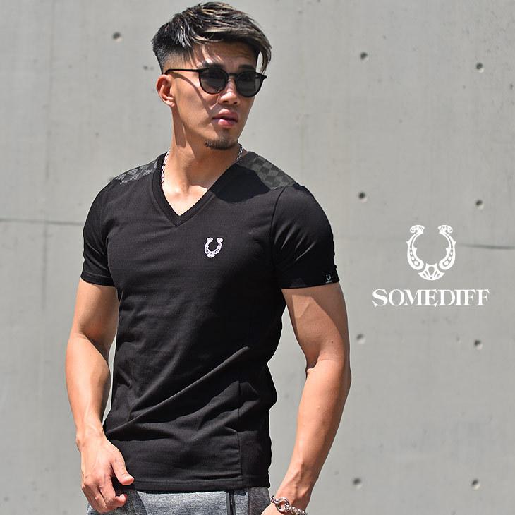 ブランド Tシャツ メンズ おしゃれ 半袖 カットソー 半袖tシャツ タイト 細め Vネック ロゴ デザイン 春 春服 春物 ちょいワル マッチョ Joker By Evergreen 通販 Paypayモール