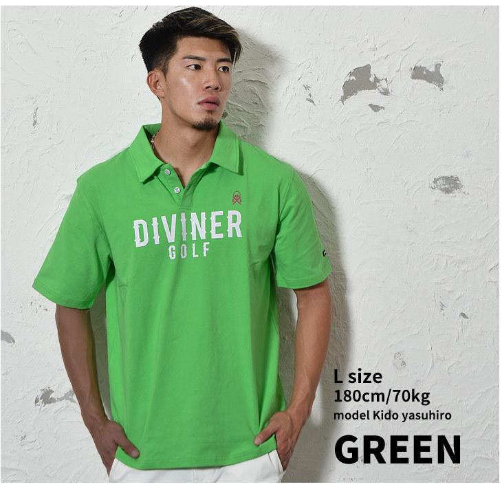 DIVINER GOLF】ゴルフウェア メンズ ポロシャツ ゴルフ ウェア 半袖 