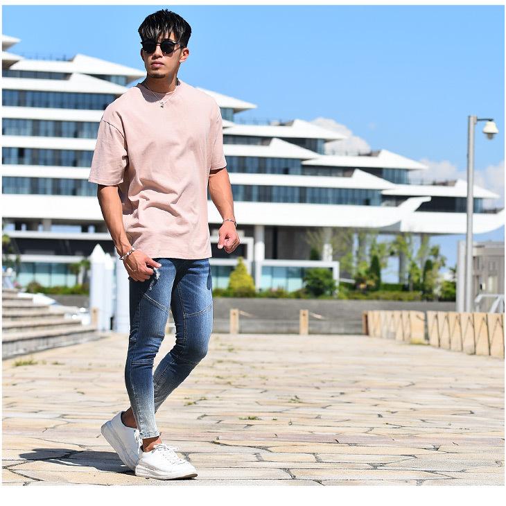 大人の上質 スキニー ジーンズ アンクルパンツ パンツ 7分丈 デニム ジーパン ブリーチ加工 ブランド ちょいワル 春 春服 春物 Somediff サムディフ7 590円 Aynaelda Com