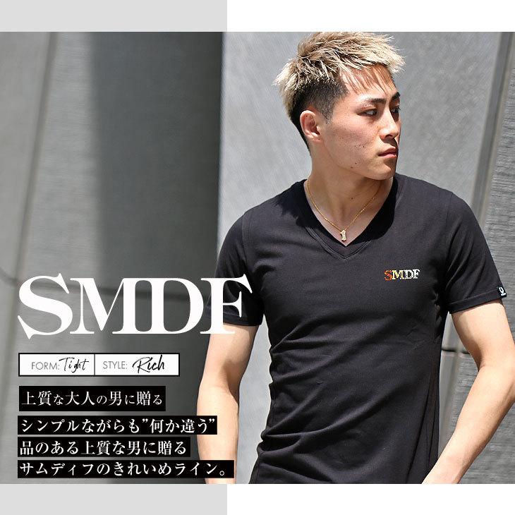 SOMEDIFF Tシャツ メンズ VネックTシャツ 半袖 ブランド