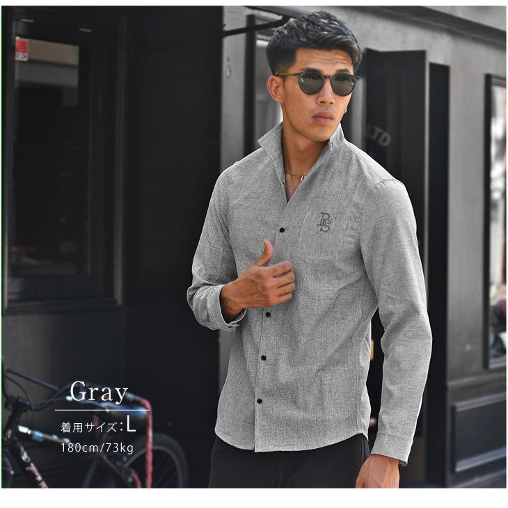 トラスト シャツ メンズ イタリアンカラーシャツ 長袖シャツ 長袖 白シャツ ホワイト ブラック 白 黒 グレー カジュアルシャツ ワイシャツ 襟 ワイヤー入り6 490円 Aynaelda Com