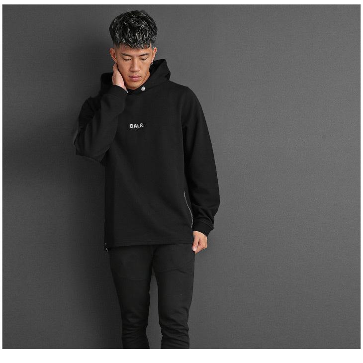 BALR.パーカー黒　B10011 BALR. ボーラー BALR パーカー メンズ B10011 新作 スウェット