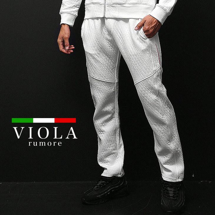 7114円 即日出荷 Viola Rumore ヴィオラ スウェットパンツ メンズ スウェット ロングパンツ オシャレ お洒落 ブラック 黒 ホワイト 白 ジム トレーニング