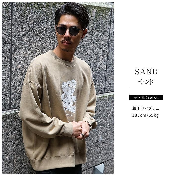 トレーナー メンズ おしゃれ 黒 ストリート系 ファッション 長袖 春 春服 春物 春 春服 春物 春春 オーバーサイズ ラフ ゆったり ベア アメカジ スポーツ Joker By Evergreen 通販 Yahoo ショッピング
