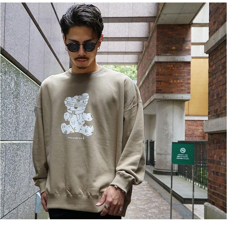 トレーナー メンズ おしゃれ 黒 ストリート系 ファッション 長袖 春 春服 春物 春 春服 春物 春春 オーバーサイズ ラフ ゆったり ベア アメカジ スポーツ Joker By Evergreen 通販 Yahoo ショッピング