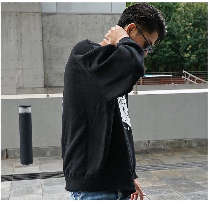 トレーナー メンズ おしゃれ 黒 ストリート系 ファッション 長袖 春 春服 春物 春 春服 春物 春春 オーバーサイズ ラフ ゆったり ベア アメカジ スポーツ Joker By Evergreen 通販 Yahoo ショッピング