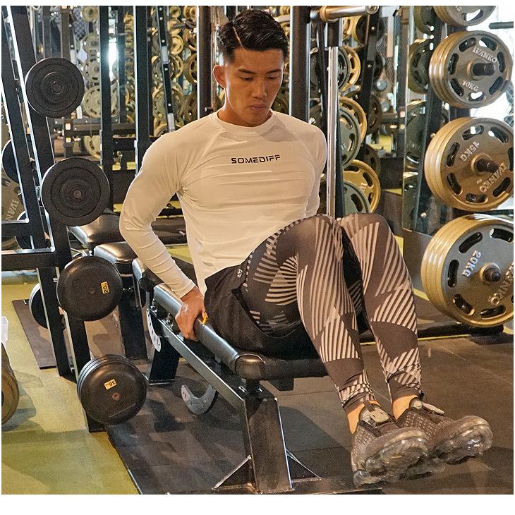 レビュー高評価の商品 ジム ウェア メンズ ジムウェア ロングタイツ レギンス トレーニング ウエア 服 筋トレ スポーツ ブランド おしゃれ マッチョ