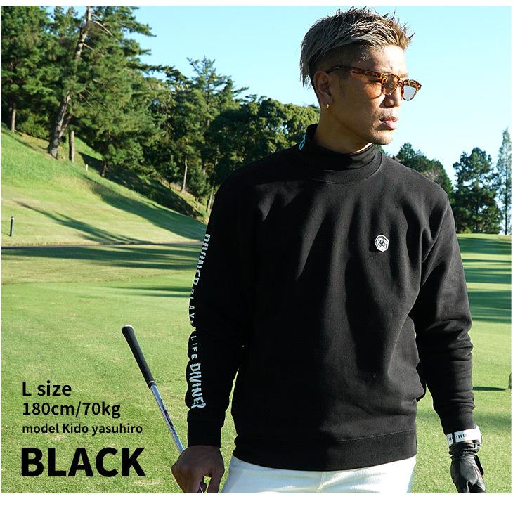 【DIVINER GOLF】 ゴルフウェア メンズ ゴルフ メンズウェアトレーナー 長袖 おしゃれ ブランド ウエアー コーデ 黒 白 ゴルフ服 ディバイナーゴルフ ブランド お兄系 オラオラ系 ちょいワル 夏服 夏 夏新作 新作 DIVINER GOLF（ディバイナー ゴルフ） 【DIVINER GOLF】ゴルフウェア