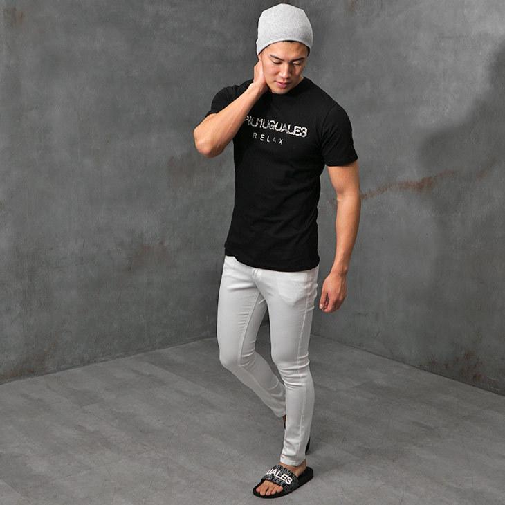 レビューを書けば送料当店負担 半袖tシャツ メンズ ブランド ロゴtシャツ ラインストーン ロゴ 白tシャツ 黒tシャツ 1piu1uguale3 Relax5 500円 Aynaelda Com