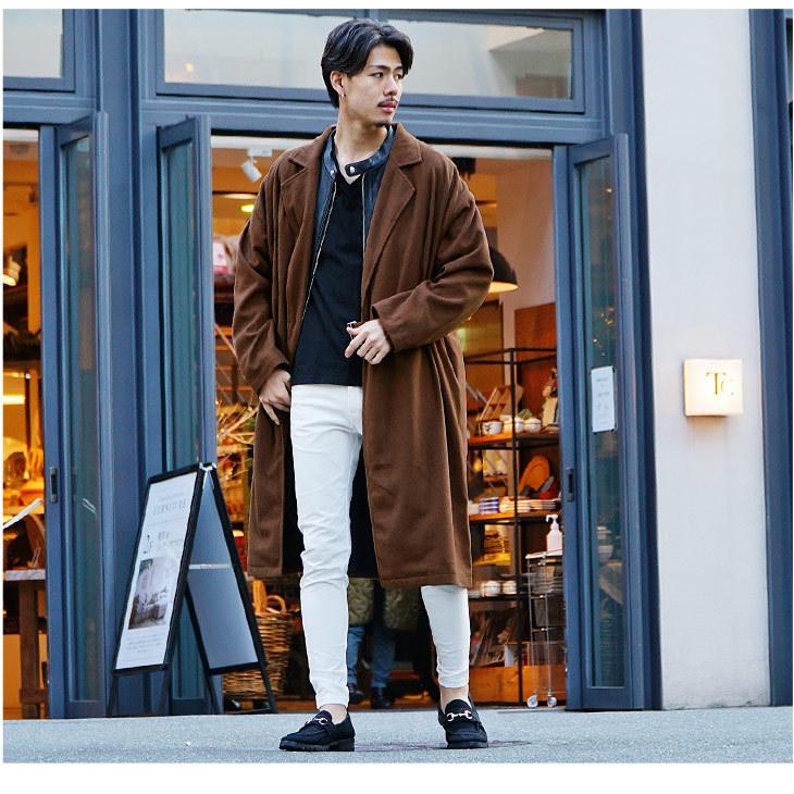 ロングコート メンズ ビジネス 暖かい コート カジュアル 春 大きいサイズ ロング アウター オーバーサイズ フォーマル きれいめ ゆったり Joker By Evergreen 通販 Yahoo ショッピング