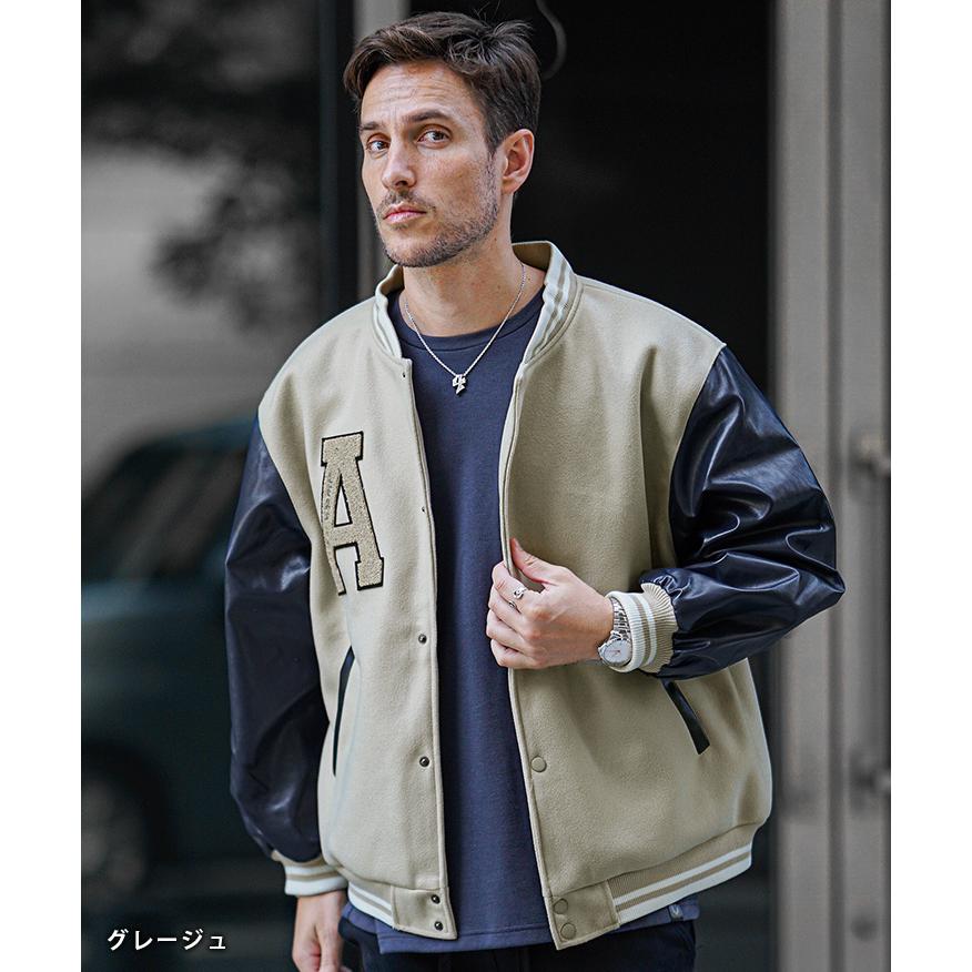 joker（ジョーカー） スタジャン メンズ 40代 おしゃれ メルトン 袖