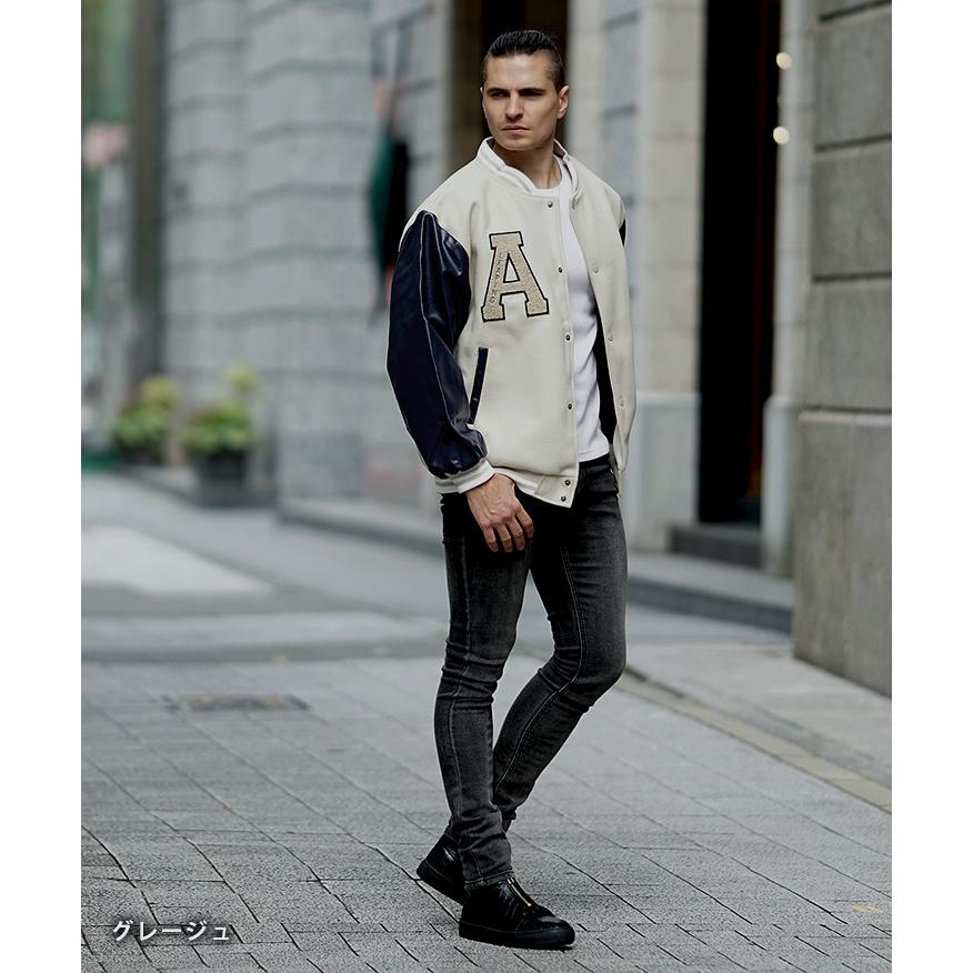 JOKER スタジャン XL ネイビー/グレー　90s 69 77 JOKER スタジャン XL ネイビー/グレー 90s 69 77 JOKER