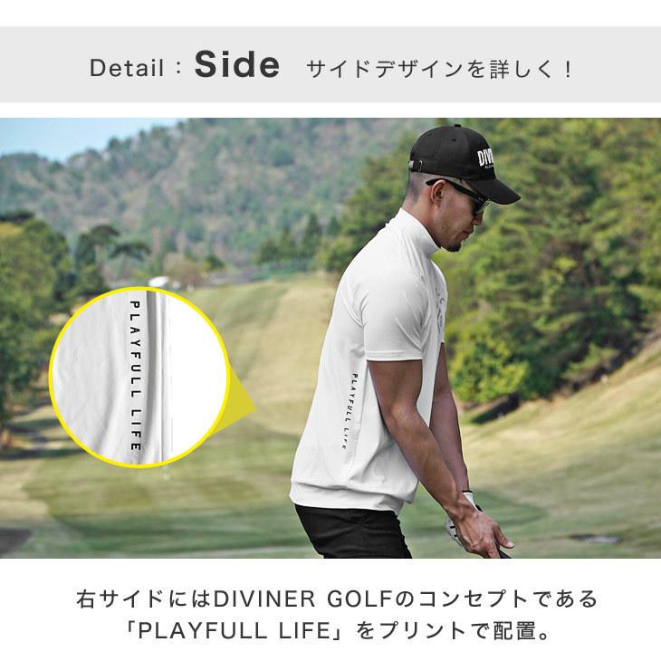 DIVINER GOLF 【DIVINER GOLF】ゴルフウェア メンズ 半袖 モックネック