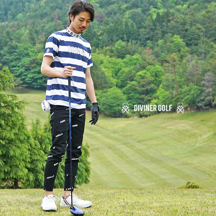 ＵＮＢＩＮＤ　ゴルフシャツ UNBIND】ボーダー ドライ ポロシャツ