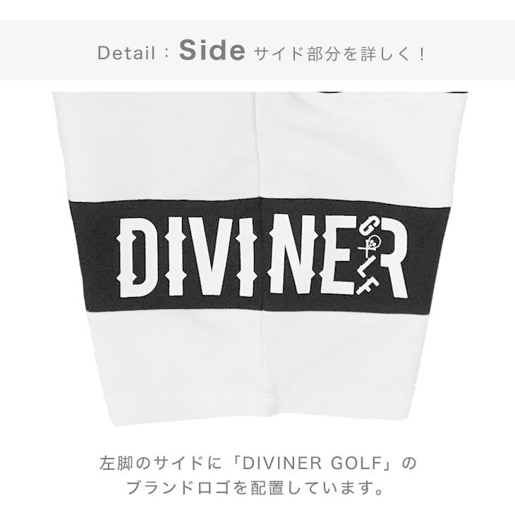 【DIVINER GOLF】 ゴルフウェア メンズ ハーフパンツ 短パン メンズ ゴルフ ショートパンツ メンズ ゴルフパンツ ボーダー ロゴ 柄物 おしゃれ 上品 | DIVINER GOLF | 05