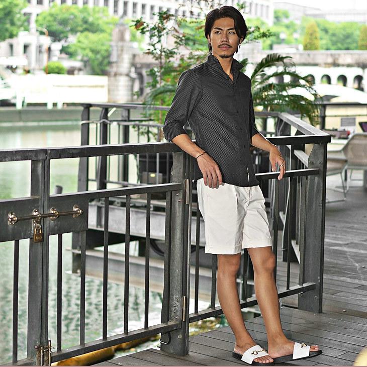 シャツ メンズ 7分袖 カジュアルシャツ 白シャツ メンズ 柄シャツ 夏 夏服 夏物 トップス 七分袖 チェックシャツ カジュアル 薄手 メンズファッション Joker By Evergreen 通販 Yahoo ショッピング