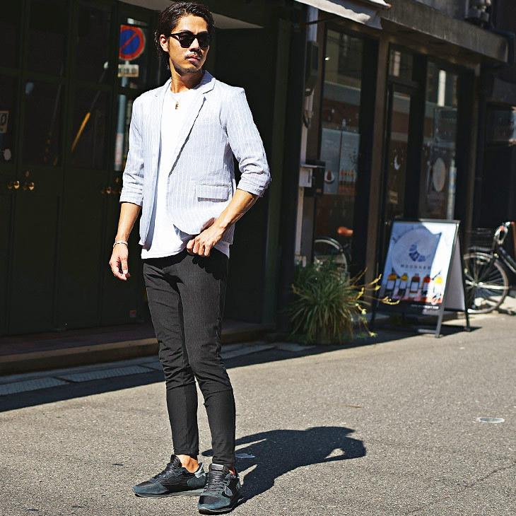 テーラードジャケット メンズ ジャケット 薄手 柄 春 春服 春物 夏 夏服 夏物 フォーマル ジャケット 細身 オシャレ メンズファッション Joker By Evergreen 通販 Yahoo ショッピング