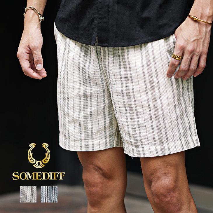 ハーフパンツ メンズ リゾート 短パン メンズ 総柄 ストライプ ショートパンツ メンズ 夏 夏物 ドライ 膝上 カジュアル Joker By Evergreen 通販 Paypayモール