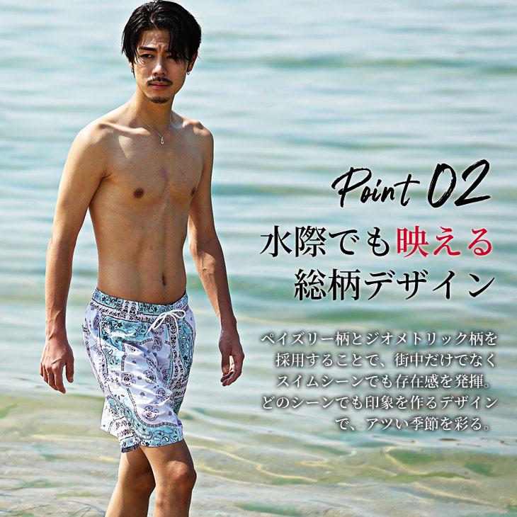 モンクレール S 水着 海パン サーフパンツ ボードショーツ 総柄 黒 白