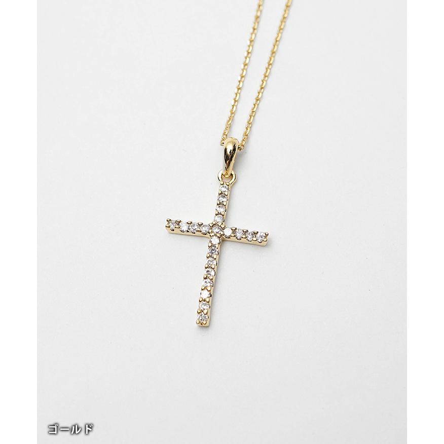 ネックレス メンズ シンプル クロス 十字架 小ぶり ベイビー シルバー