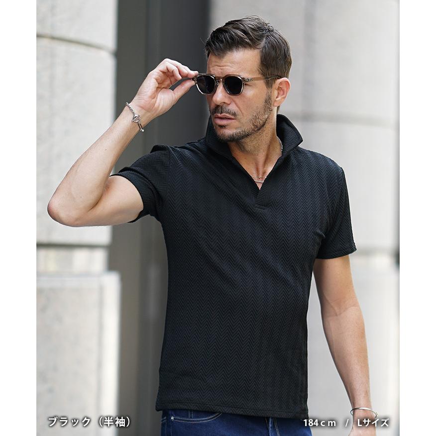 V12半袖ポロシャツ　メンズL V12（ヴィ・トゥエルヴ） 半袖ポロシャツ ネイビー×白 襟・サイド星