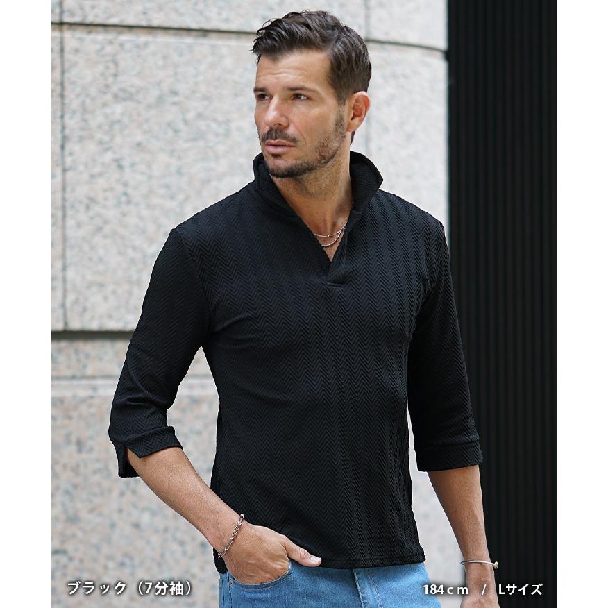 joker ポロシャツ メンズ 半袖 イタリアンカラー シャツ 半袖