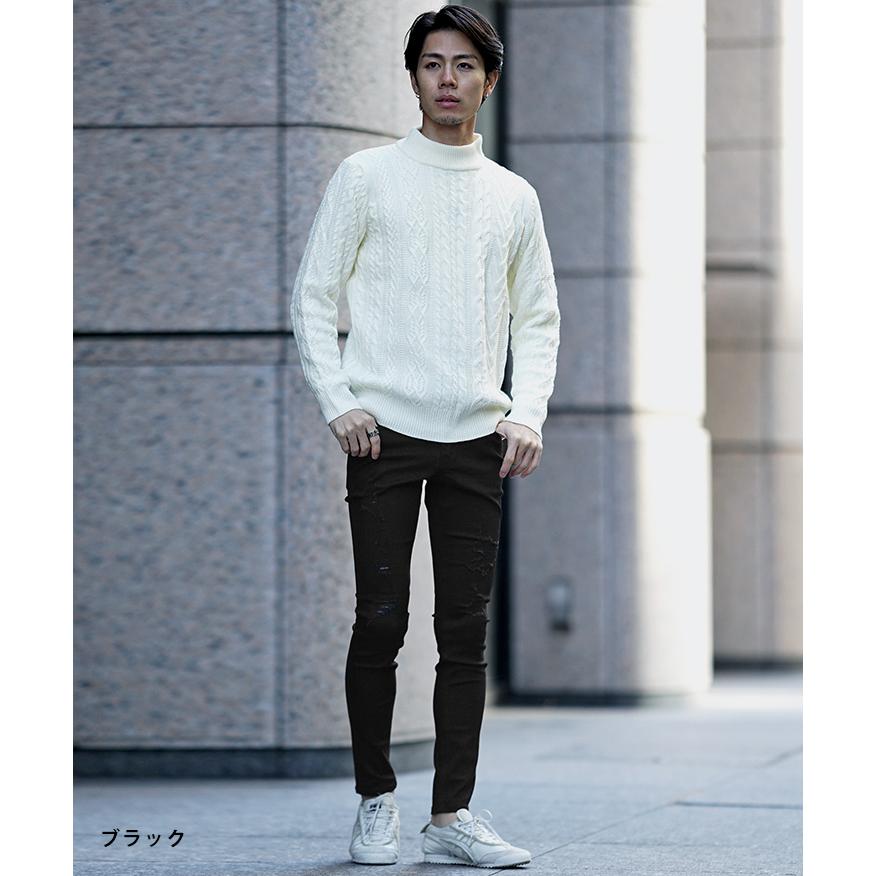 DIVINER（ディバイナー） スキニー パンツ ダメージ クラッシュ 細身 