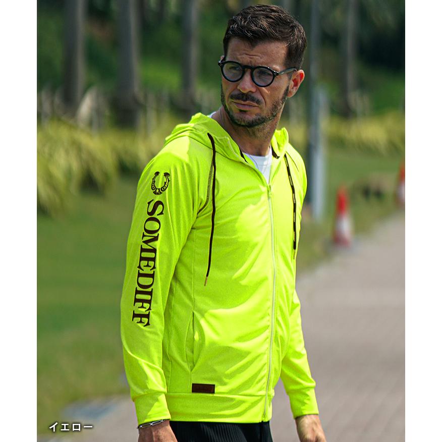 SOMEDIFF（サムディフ） パーカー メンズ 薄手 日焼け防止 ラッシュ