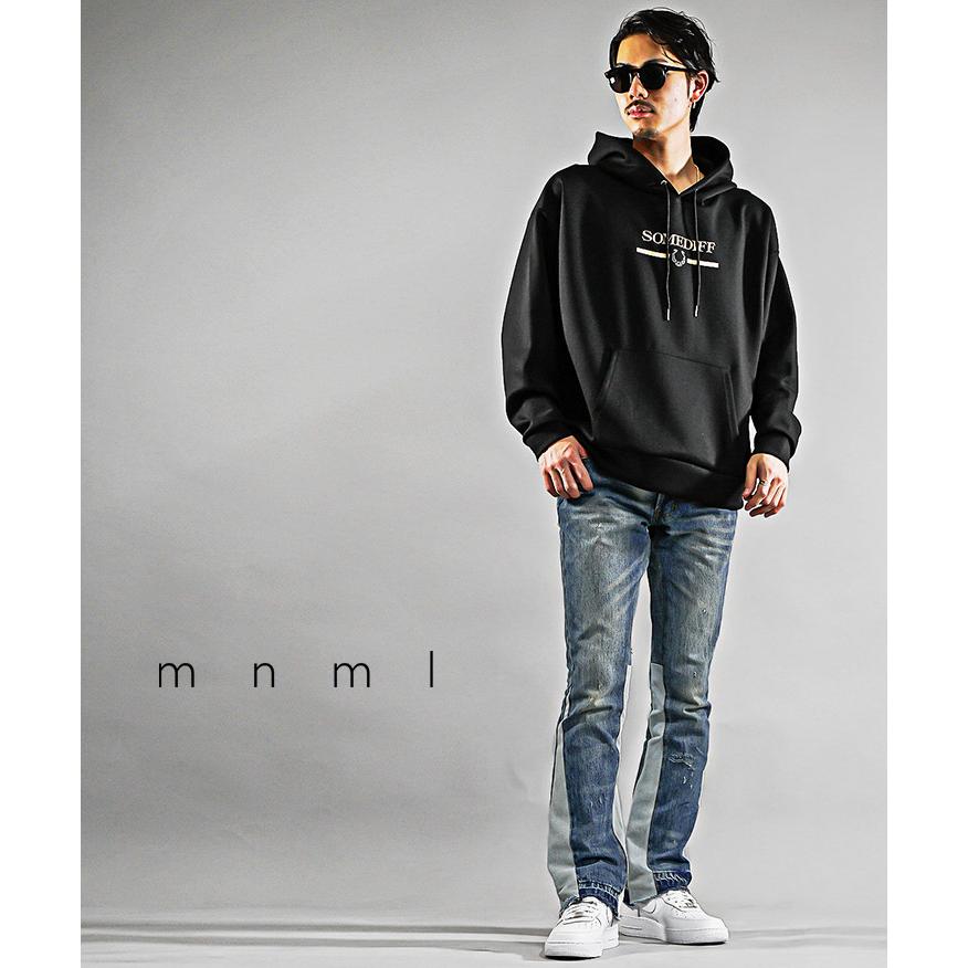 mnml デニム ミニマル ジーンズ メンズ フレアパンツ デニム mnml デニム ミニマル ジーンズ メンズ フレアパンツ デニム