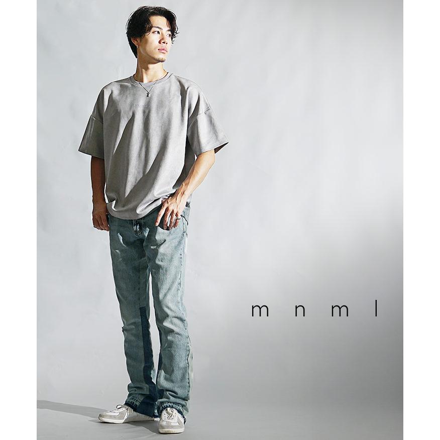 mnml デニム ミニマル ジーンズ メンズ フレアパンツ デニム mnml デニム ミニマル ジーンズ メンズ フレアパンツ デニム
