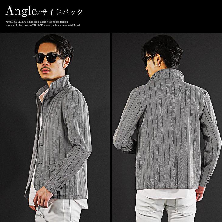 BLACK by VANQUISH ジャケット メンズ イタリアンカラー イタリアン