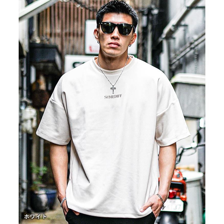 SOMEDIFF オーバーサイズ Tシャツ メンズ 半袖Tシャツ ビッグ