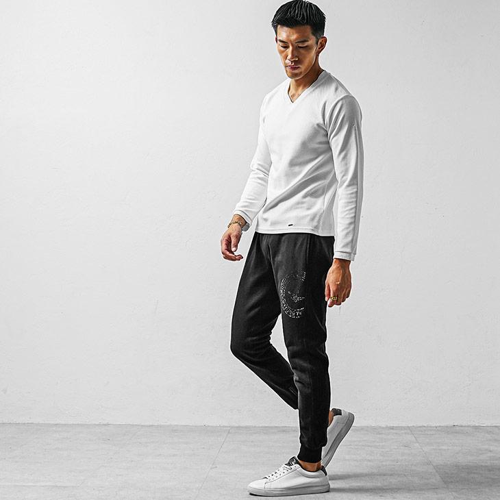 1PIU1UGUALE3 RELAX ウノピュウノウグァーレトレ スウェットパンツ